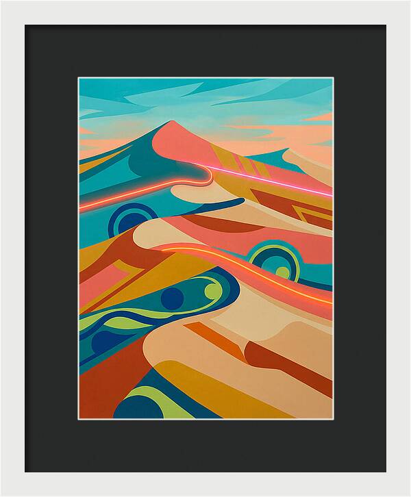 Desert Dunes In Vibrant Colors