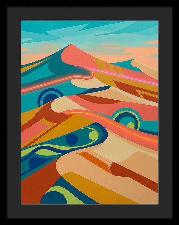 Desert Dunes In Vibrant Colors