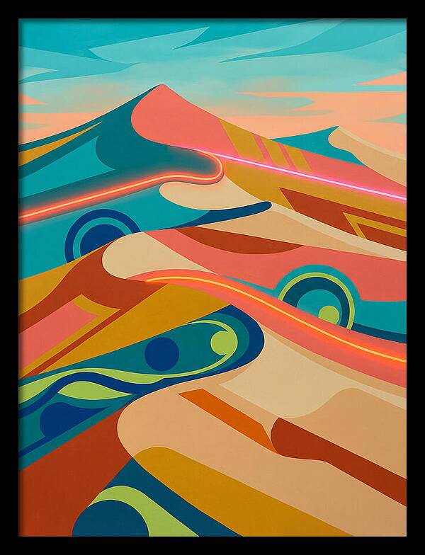 Desert Dunes In Vibrant Colors