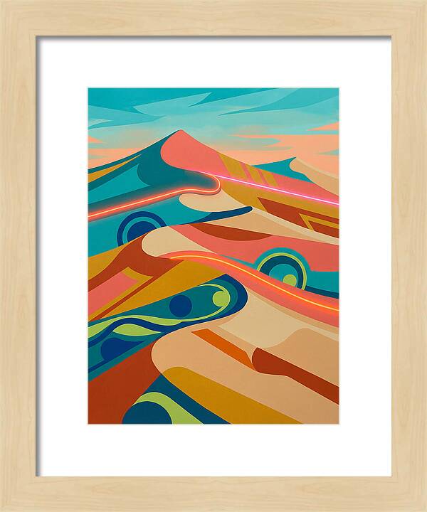 Desert Dunes In Vibrant Colors