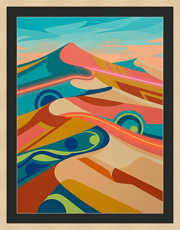 Desert Dunes In Vibrant Colors