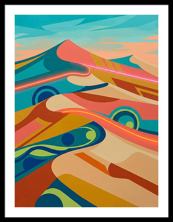 Desert Dunes In Vibrant Colors