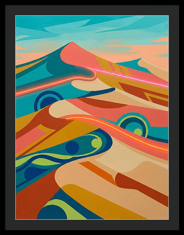 Desert Dunes In Vibrant Colors
