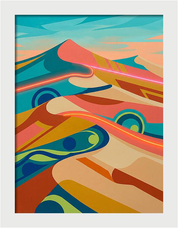 Desert Dunes In Vibrant Colors