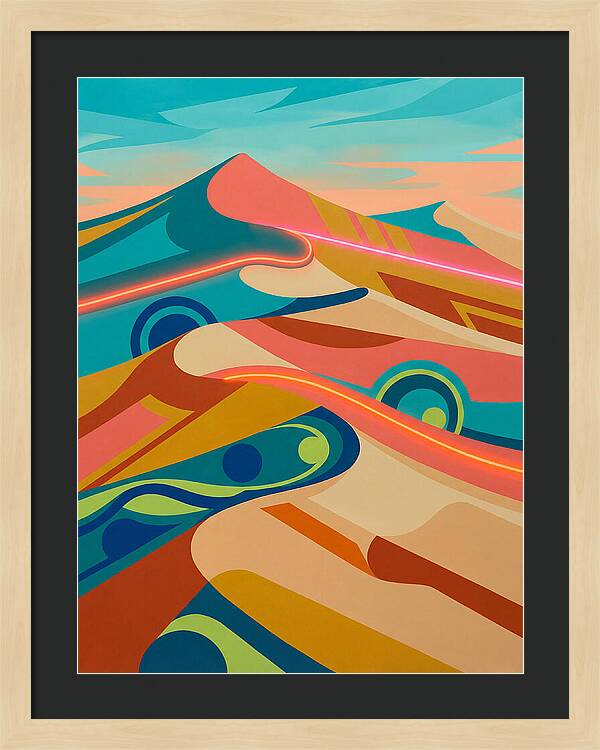 Desert Dunes In Vibrant Colors