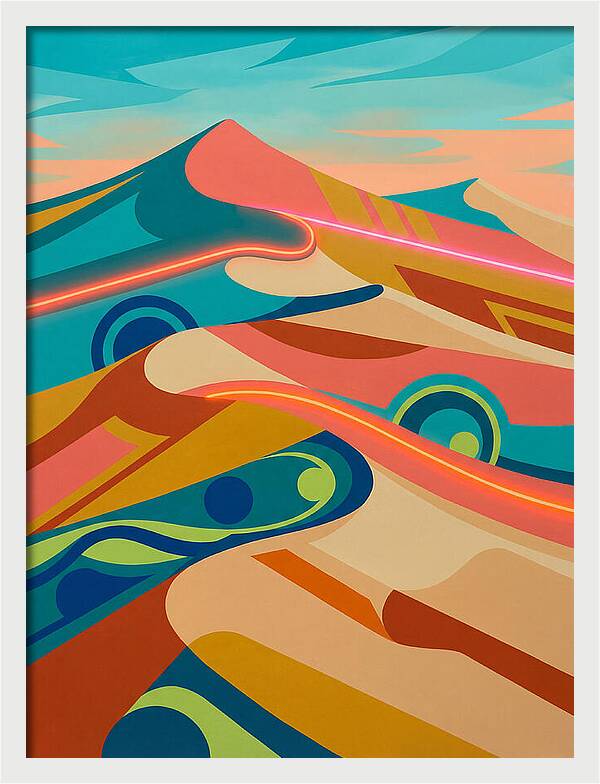 Desert Dunes In Vibrant Colors