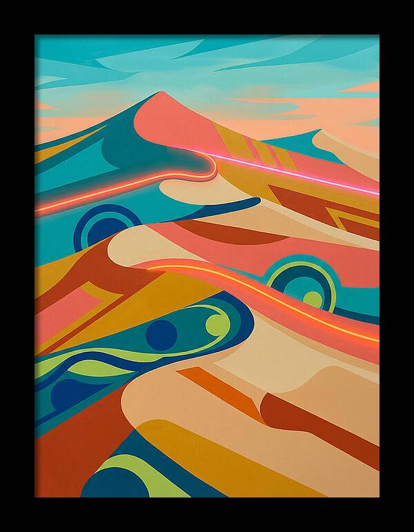 Desert Dunes In Vibrant Colors