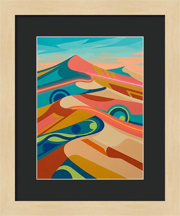 Desert Dunes In Vibrant Colors