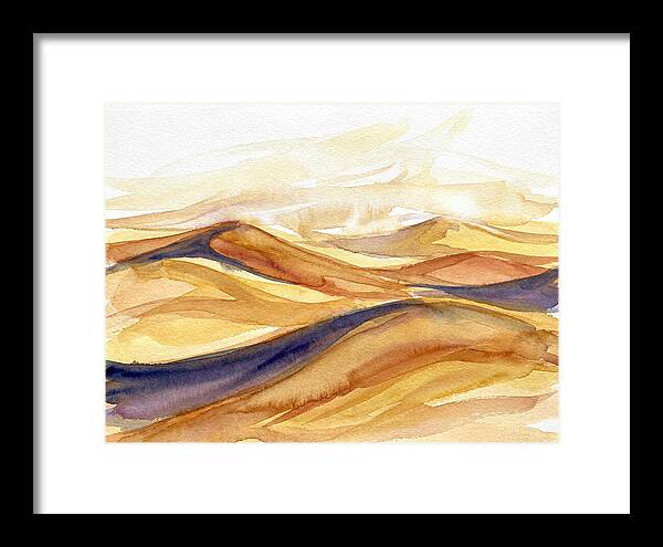 Desert Dunes In Watercolor