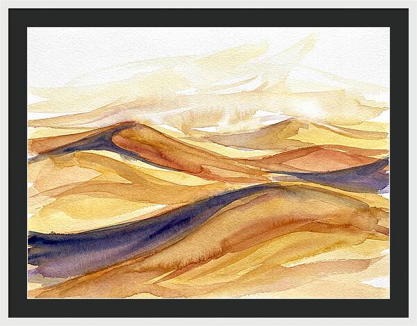 Desert Dunes In Watercolor