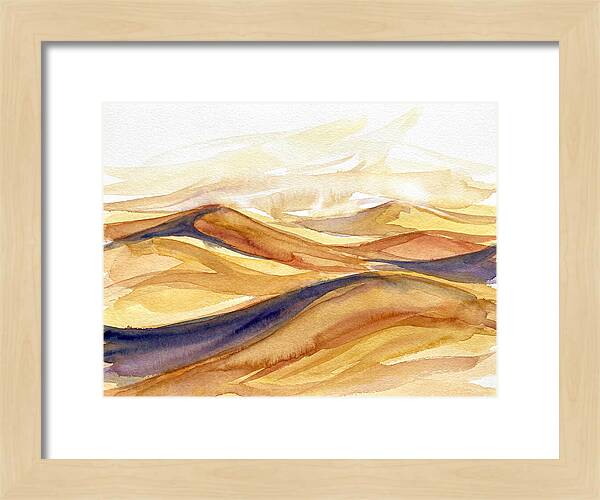Desert Dunes In Watercolor