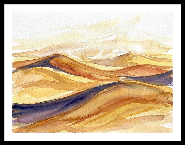 Desert Dunes In Watercolor