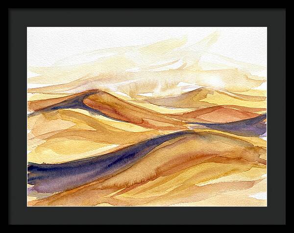 Desert Dunes In Watercolor
