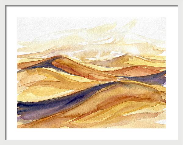 Desert Dunes In Watercolor
