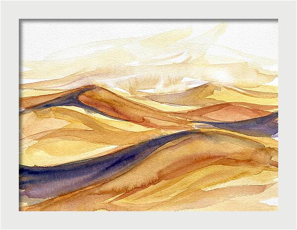 Desert Dunes In Watercolor