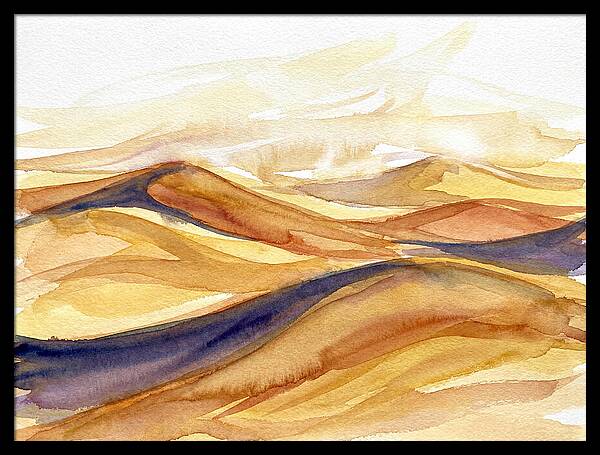 Desert Dunes In Watercolor