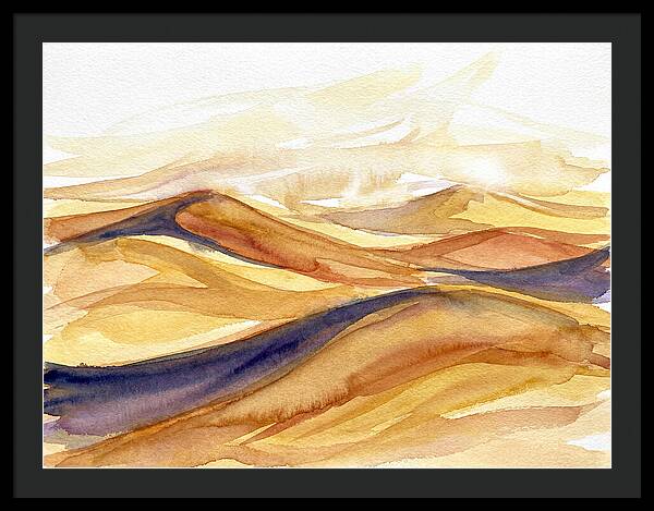 Desert Dunes In Watercolor