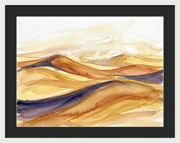 Desert Dunes In Watercolor