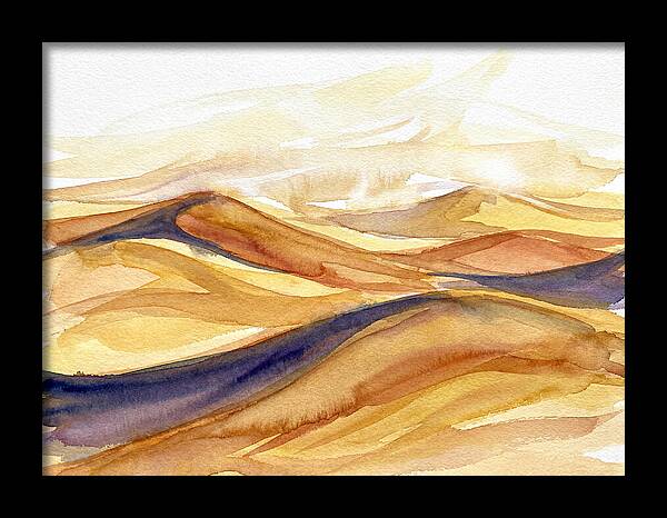 Desert Dunes In Watercolor