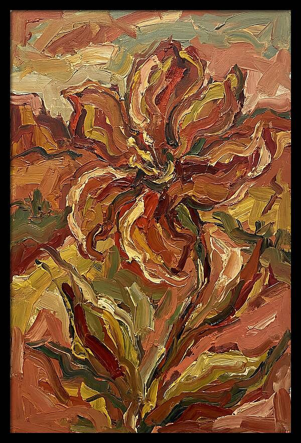 Desert Flower Blooming Brightly