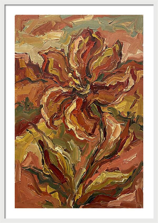 Desert Flower Blooming Brightly