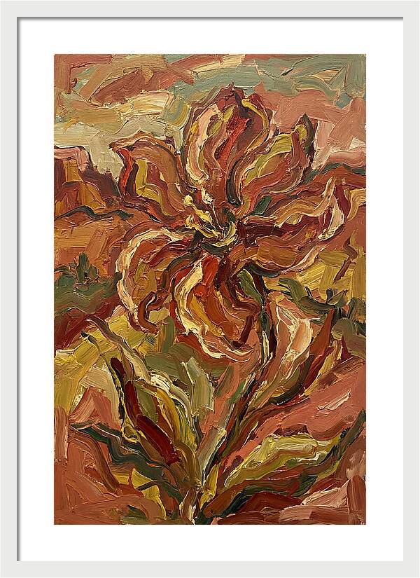 Desert Flower Blooming Brightly