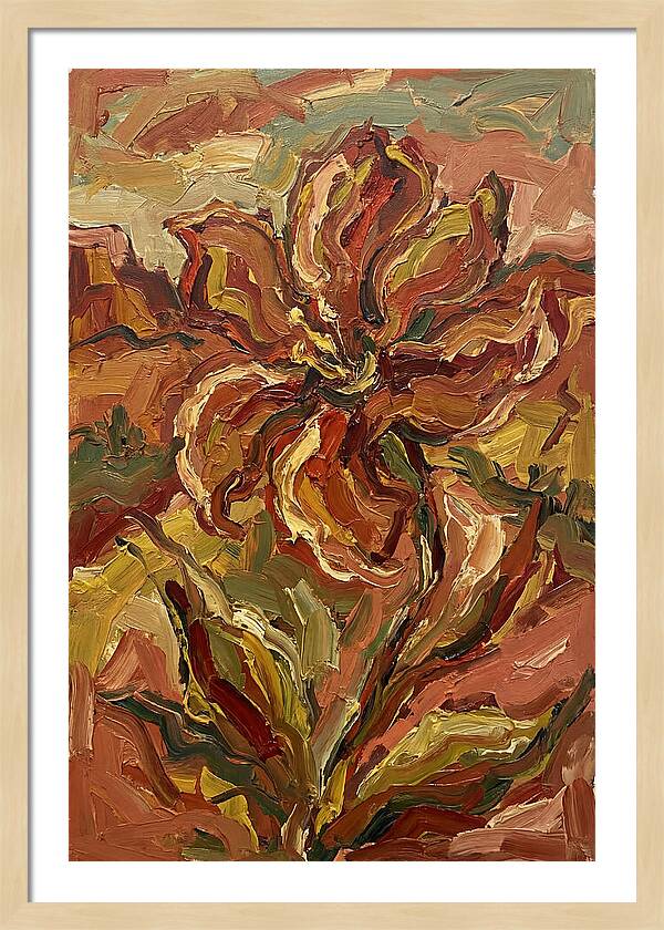 Desert Flower Blooming Brightly