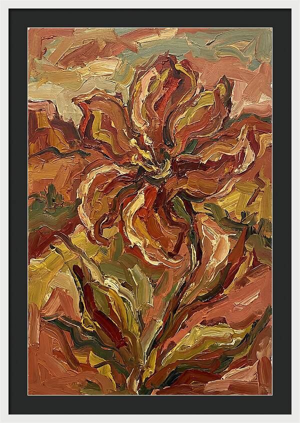 Desert Flower Blooming Brightly