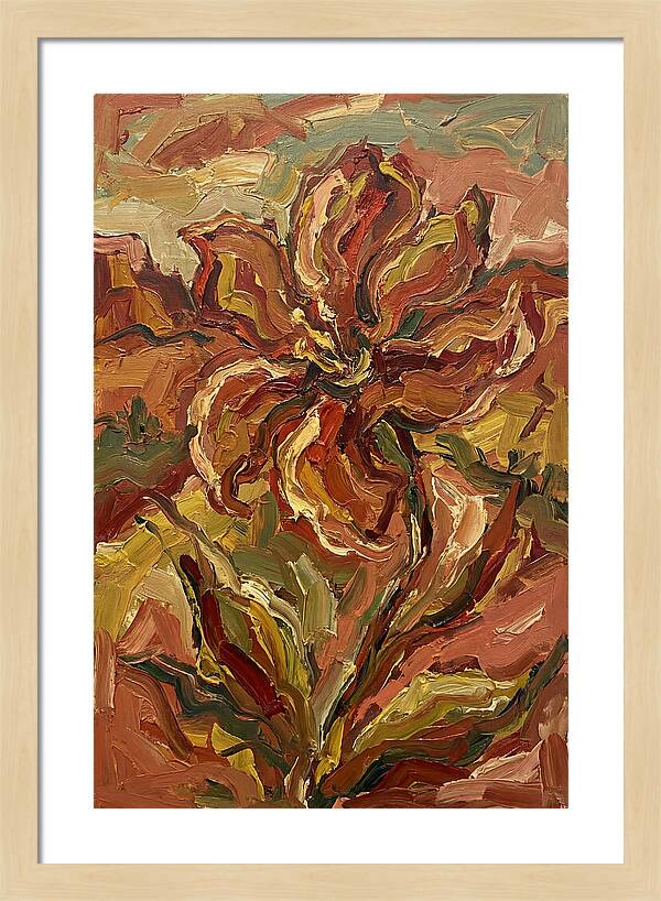 Desert Flower Blooming Brightly