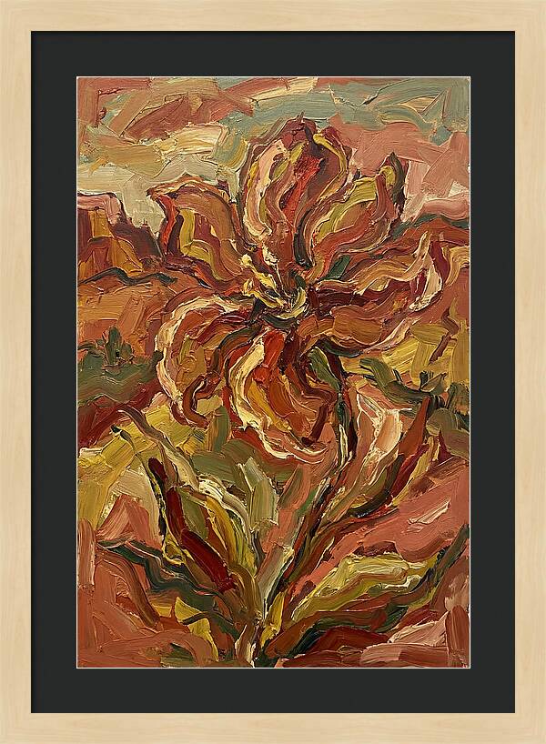 Desert Flower Blooming Brightly