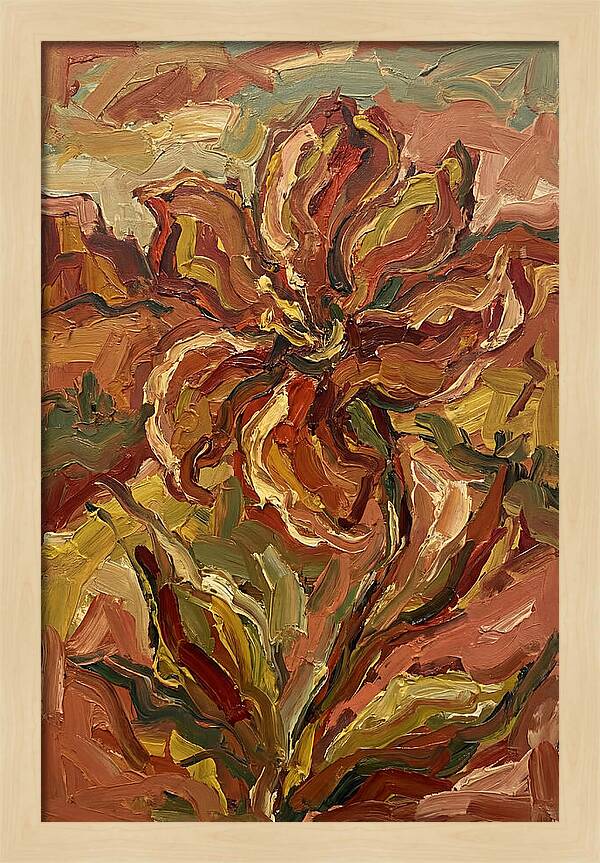 Desert Flower Blooming Brightly
