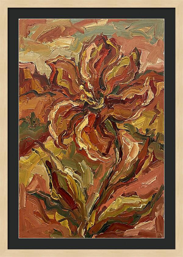 Desert Flower Blooming Brightly