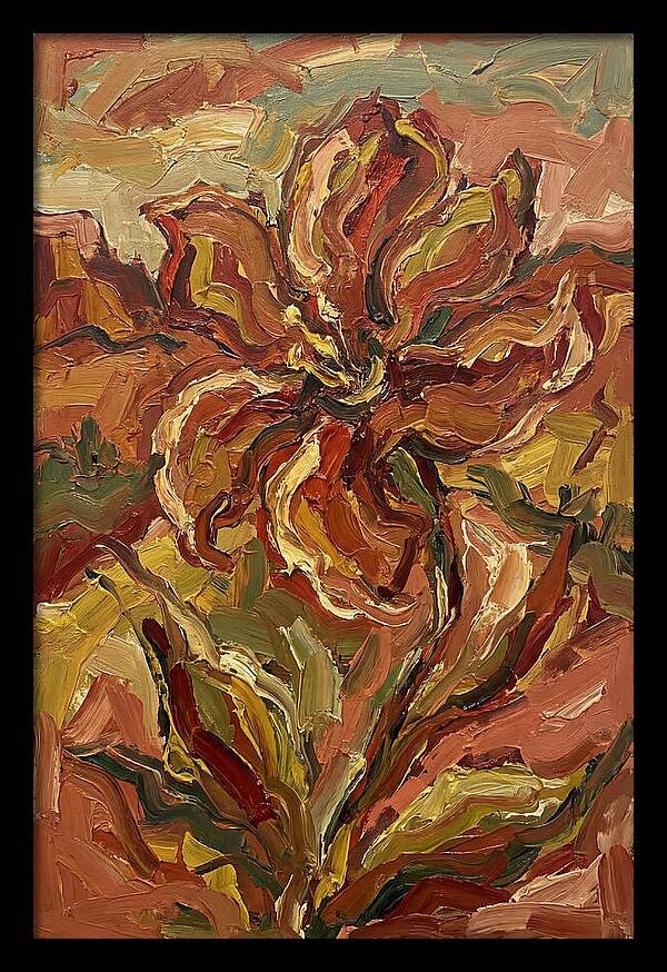 Desert Flower Blooming Brightly