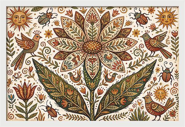 Desert Flower Folk Art