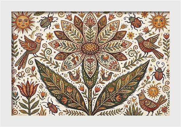 Desert Flower Folk Art