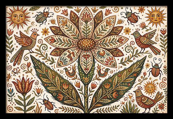 Desert Flower Folk Art