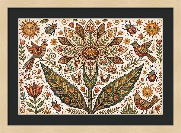 Desert Flower Folk Art