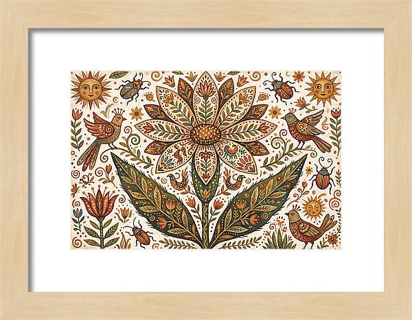 Desert Flower Folk Art