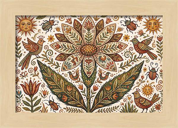 Desert Flower Folk Art
