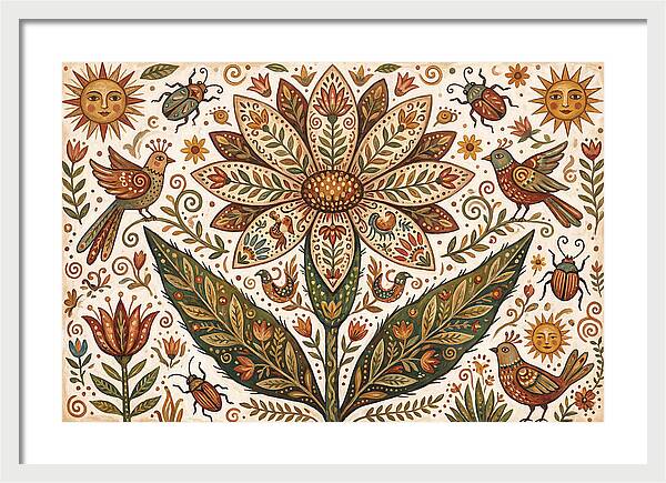 Desert Flower Folk Art