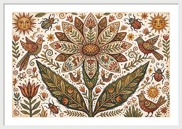 Desert Flower Folk Art