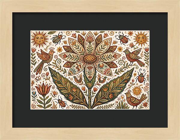 Desert Flower Folk Art