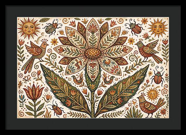 Desert Flower Folk Art