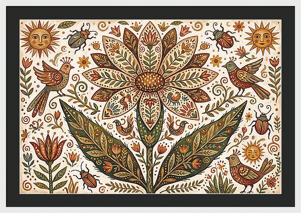 Desert Flower Folk Art