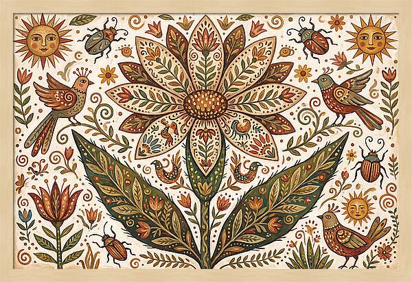 Desert Flower Folk Art
