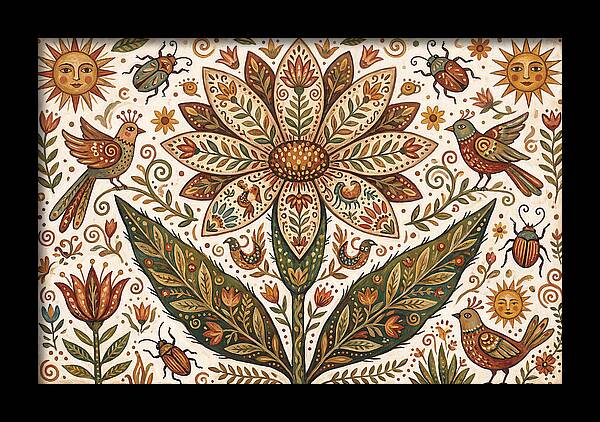 Desert Flower Folk Art