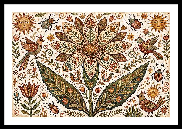 Desert Flower Folk Art