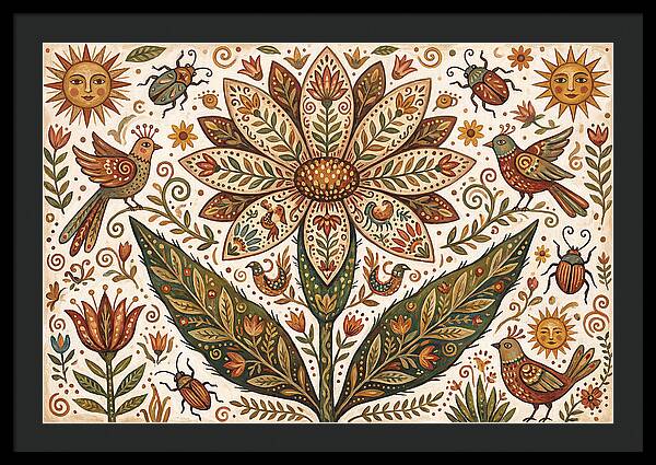 Desert Flower Folk Art