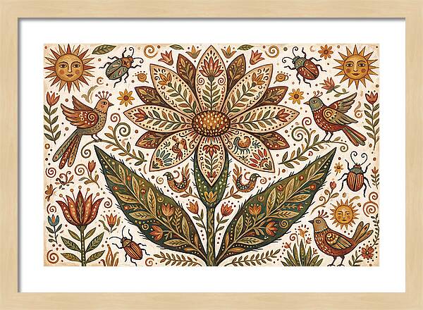 Desert Flower Folk Art
