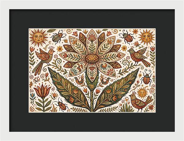 Desert Flower Folk Art